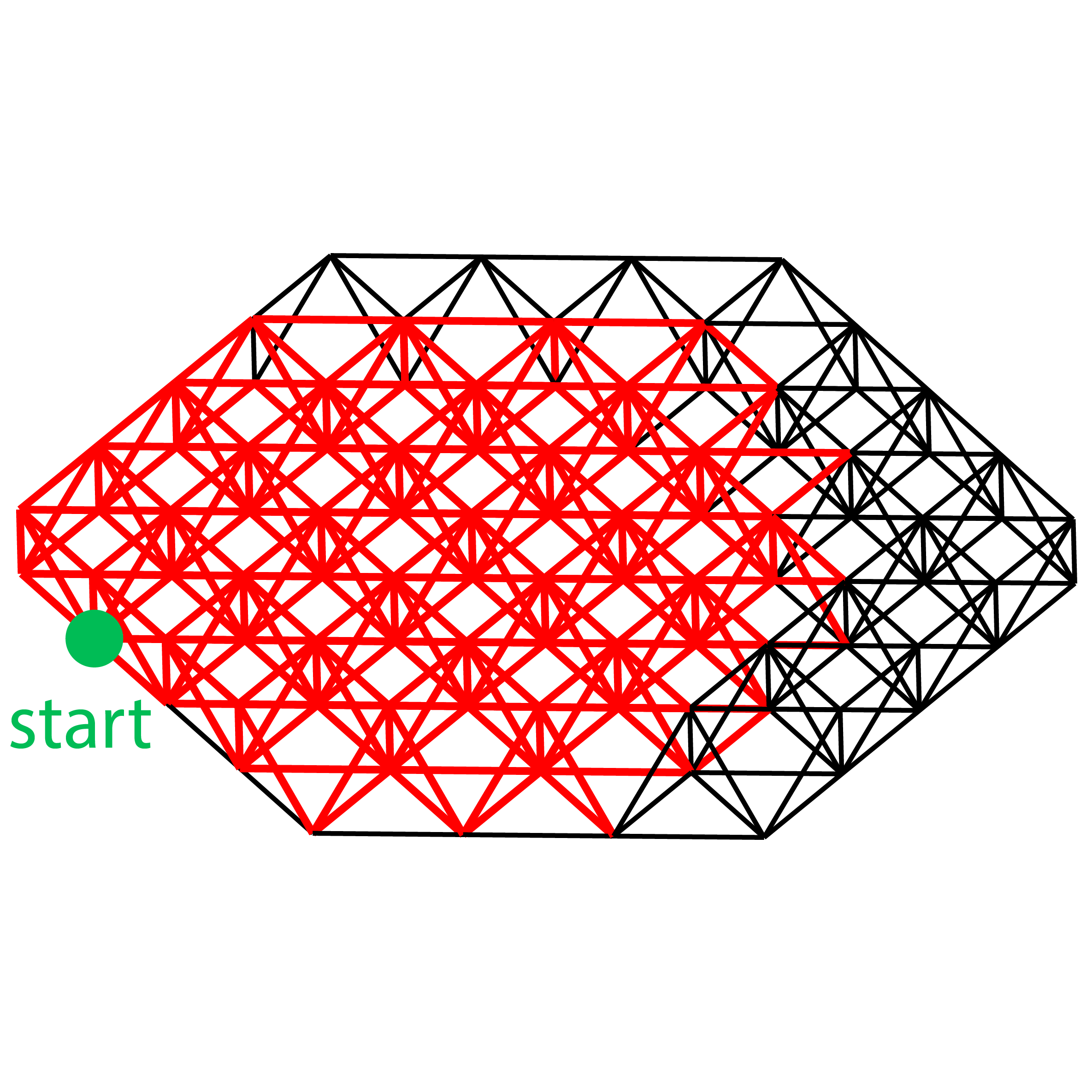 Radially expanding Euler path